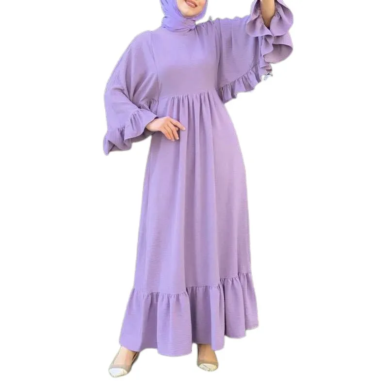 Muslim Fashion Temperament Commuting Ruffle Women's Casual Loose Long Sleeved Solid Color Dress Party Sundress 2023 Summer 2XL
Muslim Fashion Temperament Commuting Ruffle Women's Casual Loose Long Sleeved Solid Color Dress Party Sundress 2023 Summer 2XL