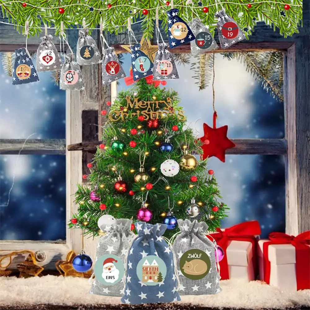 Gift Countdown Candy Bags Durable Multi-function Diy Crafts With Wooden Clips Reliable Christmas Advent Calendar Bags Widely
Gift Countdown Candy Bags Durable Multi-function Diy Crafts With Wooden Clips Reliable Christmas Advent Calendar Bags Widely