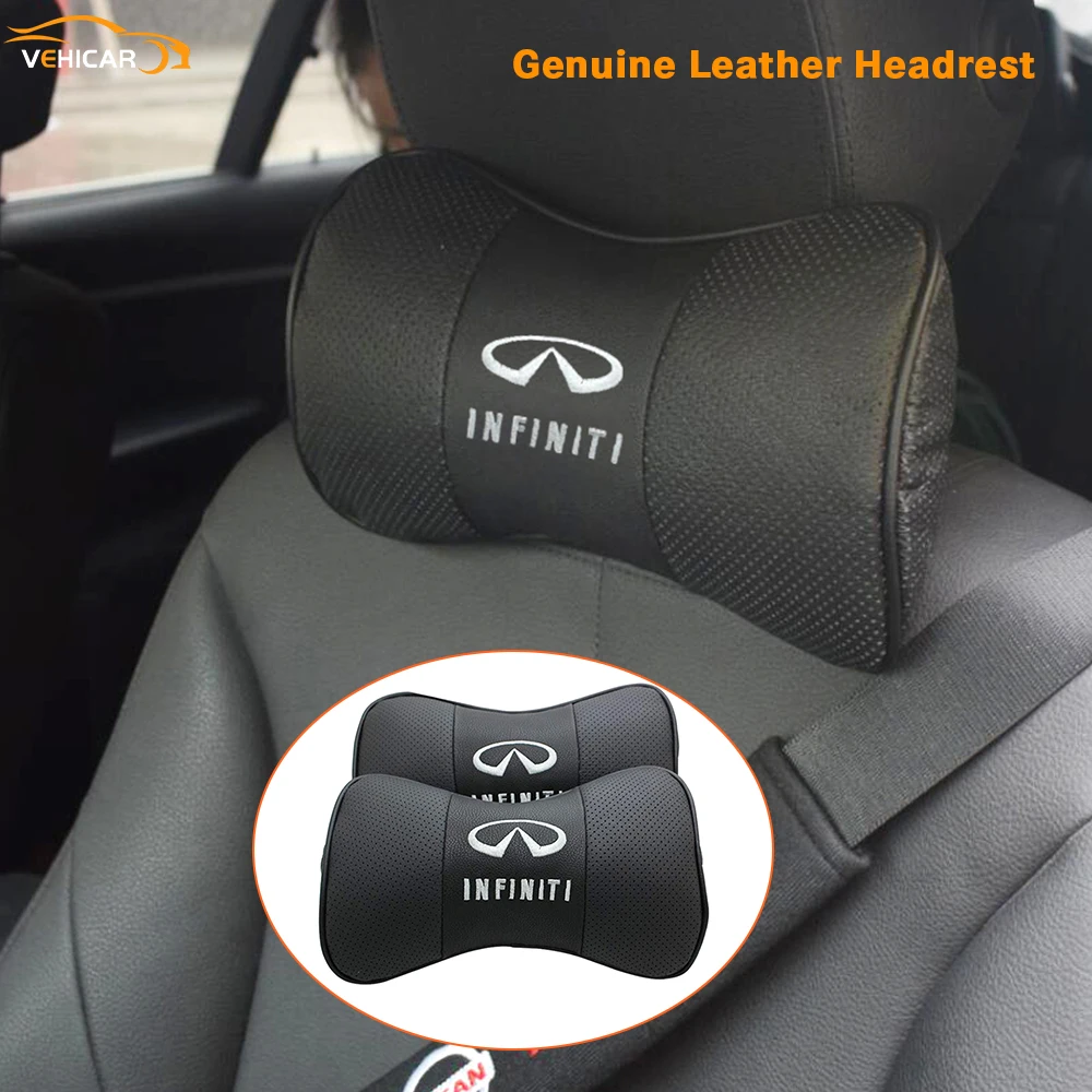 VEHICAR Car Genuine Leather Headrest Auto Neck Rest Headrest Cushion Pillow Lumbar Back Support for Infiniti Accessories
VEHICAR Car Genuine Leather Headrest Auto Neck Rest Headrest Cushion Pillow Lumbar Back Support for Infiniti Accessories