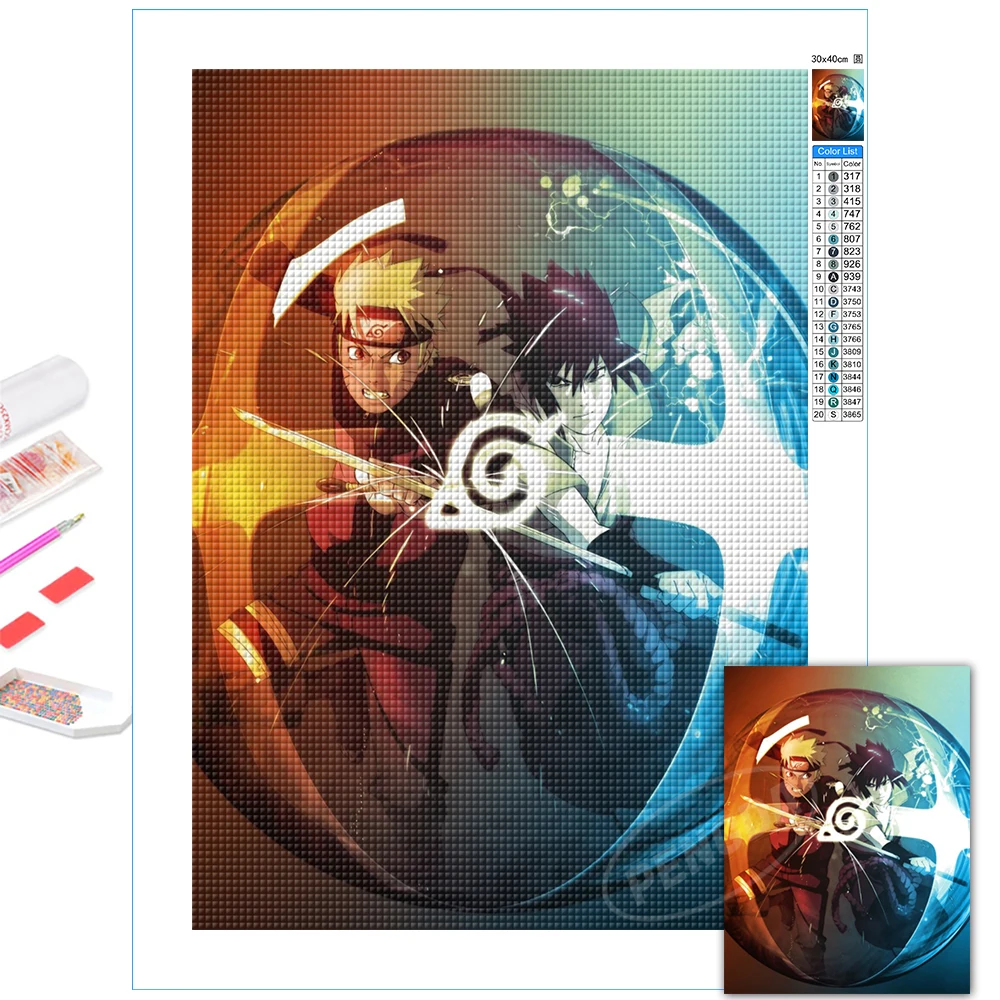 Uzumaki Naruto 5D DIY Diamond Paintings Uchiha Sasuke Full Square Drill Embroidery Anime Main Roles Cross Stitch Home Decoration
Uzumaki Naruto 5D DIY Diamond Paintings Uchiha Sasuke Full Square Drill Embroidery Anime Main Roles Cross Stitch Home Decoration