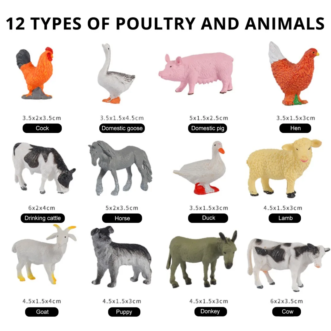 Mayitr 12pcs Simulation Wild Animal Model Ocean/Animal/Poultry/Insect Educational Animals Models Figures Toys Set
Mayitr 12pcs Simulation Wild Animal Model Ocean/Animal/Poultry/Insect Educational Animals Models Figures Toys Set