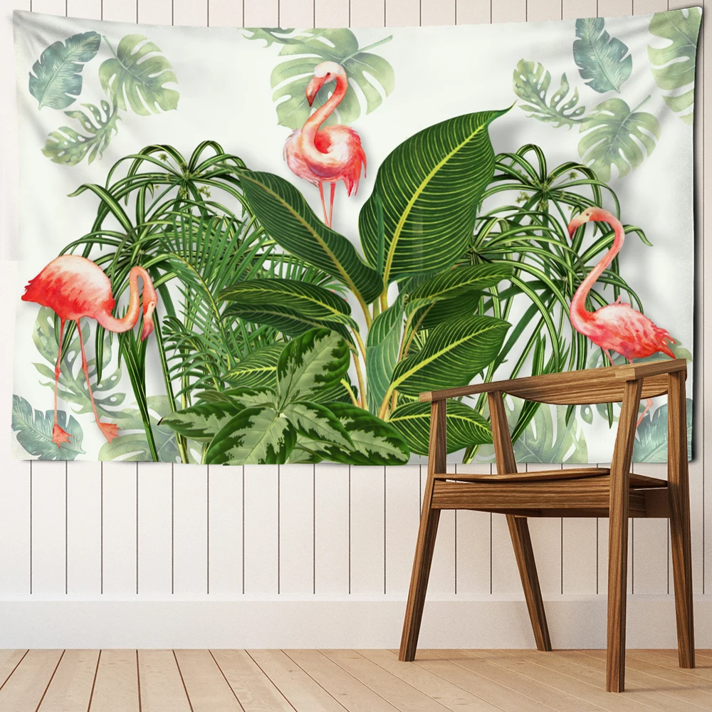 

Tropical Plants Birds Tapestry Wall Hanging Psychedelic Mystical Animals Hippie Tapiz Boho Home Kids Room Decor