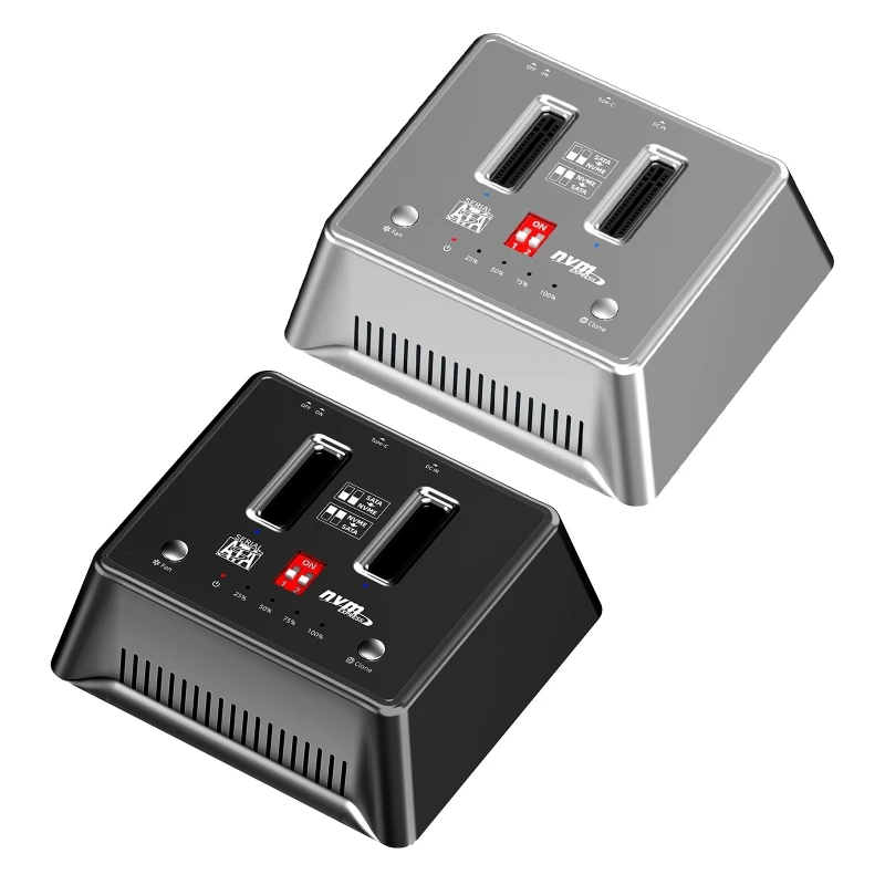 68UB M.2 NVME/NGFF Duplicator, NVME/-SATA M.2 SSD Docking Station Dual-Bay Offline Cloner for 22x30/42/60/80/110mm M.2 SSD
68UB M.2 NVME/NGFF Duplicator, NVME/-SATA M.2 SSD Docking Station Dual-Bay Offline Cloner for 22x30/42/60/80/110mm M.2 SSD