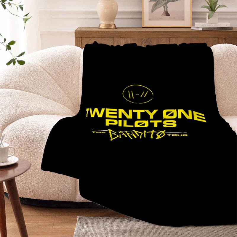 Фланелевое Одеяло для дивана зимние теплые футболки T-Twentys One P-Pilots флисовые мягкие
