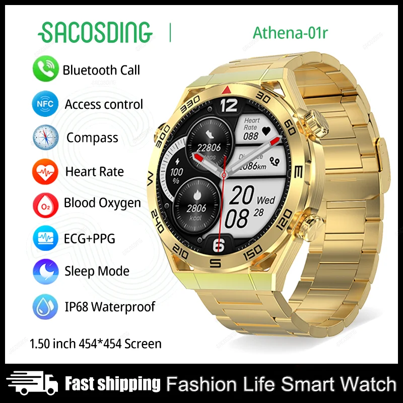 2023 New NFC ECG+PPG Bluetooth Call Smartwatch GPS Tracker Motion Bracelet Fitness For Android Watches Ultimate Smart Watch Men
2023 New NFC ECG+PPG Bluetooth Call Smartwatch GPS Tracker Motion Bracelet Fitness For Android Watches Ultimate Smart Watch Men