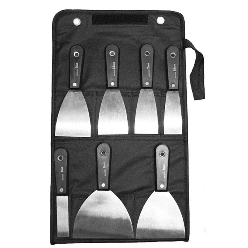 

7-Piece Set Of Stainless Steel Shovel Decoration Scraper Batch Gray Scraper Batch Of Gray Shovel Surface Smoothing Drywall Tool