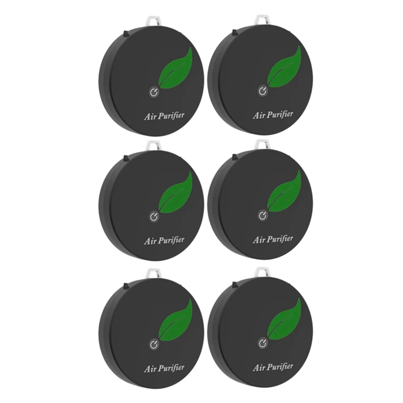 6X Air Purifier Household Negative Ion Air Purifier, Portable Necklace, for Adults and Children,Black 
6X Air Purifier Household Negative Ion Air Purifier, Portable Necklace, for Adults and Children,Black