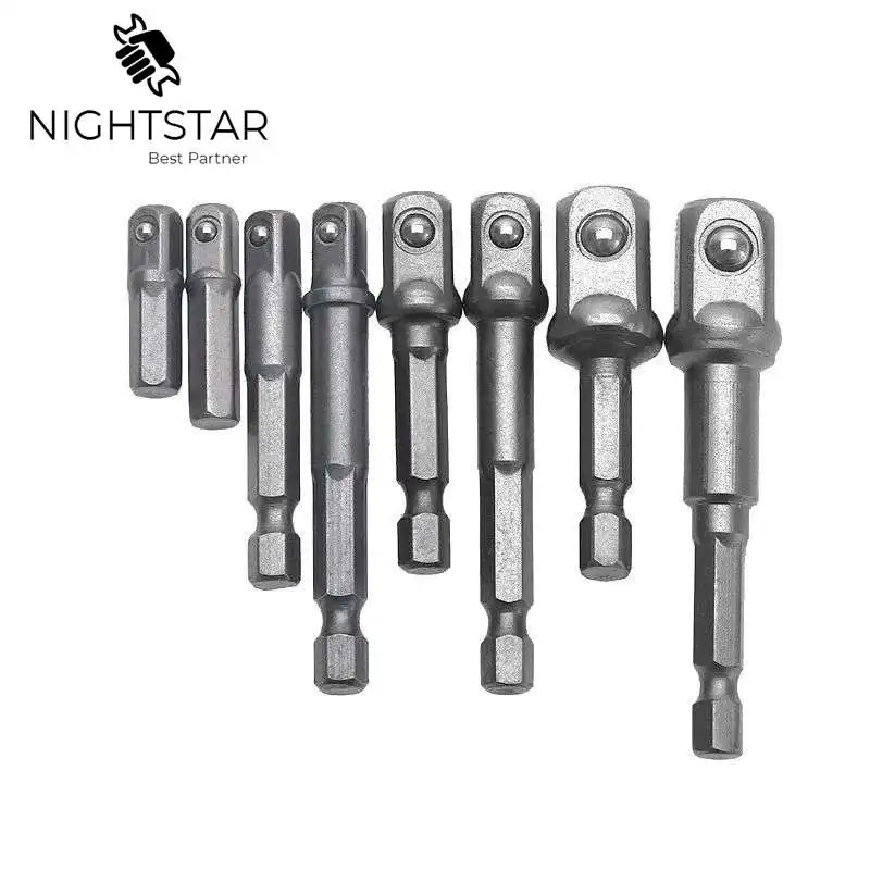 8pcs 1/4" Hex Shank To Impact Driver Drill Bits Bar Socket Adapter Set Hex Shank Steel Ball Socket Bit Adapter Set 1/4 3/8 1/2
8pcs 1/4" Hex Shank To Impact Driver Drill Bits Bar Socket Adapter Set Hex Shank Steel Ball Socket Bit Adapter Set 1/4 3/8 1/2