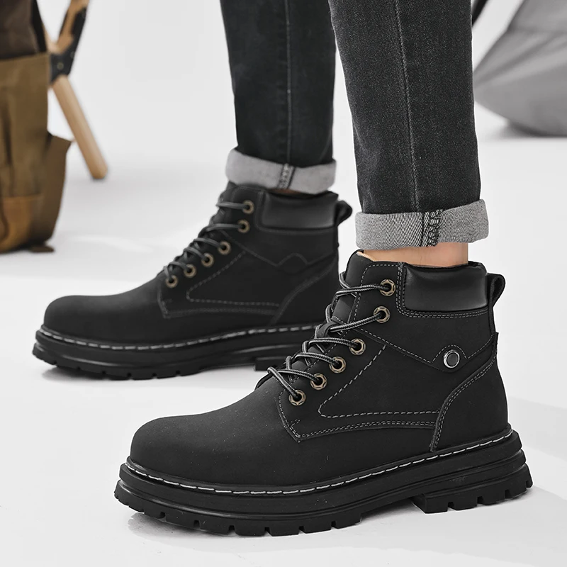 Мужские ботинки, Повседневная модная трендовая, универсальная повседневная спортивная обувь, толстая подошва, высокий рост, рабочие ботинки, бесплатная доставка
Мужские ботинки, Повседневная модная трендовая, универсальная повседневная спортивная обувь, толстая подошва, высокий рост, рабочие ботинки, бесплатная доставка