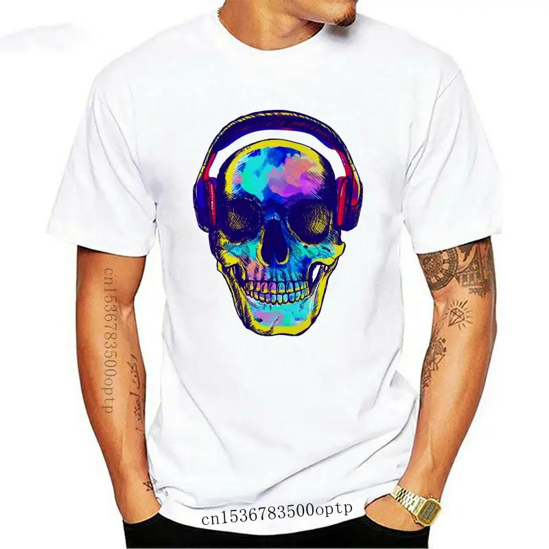 Camiseta con estampado de calavera y música para hombre, camisa de estilo Harajuku con diseño de música Rave, estilo clásico, pa
Camiseta con estampado de calavera y música para hombre, camisa de estilo Harajuku con diseño de música Rave, estilo clásico, pa