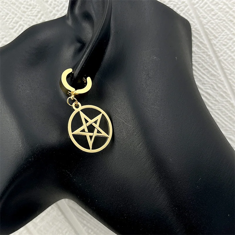 Stainless Steel Personalized Pentagram Earrings for Women Fashion Minimalist Silver Gold Earrings Fashion Jewelry Wedding Gifts
Stainless Steel Personalized Pentagram Earrings for Women Fashion Minimalist Silver Gold Earrings Fashion Jewelry Wedding Gifts