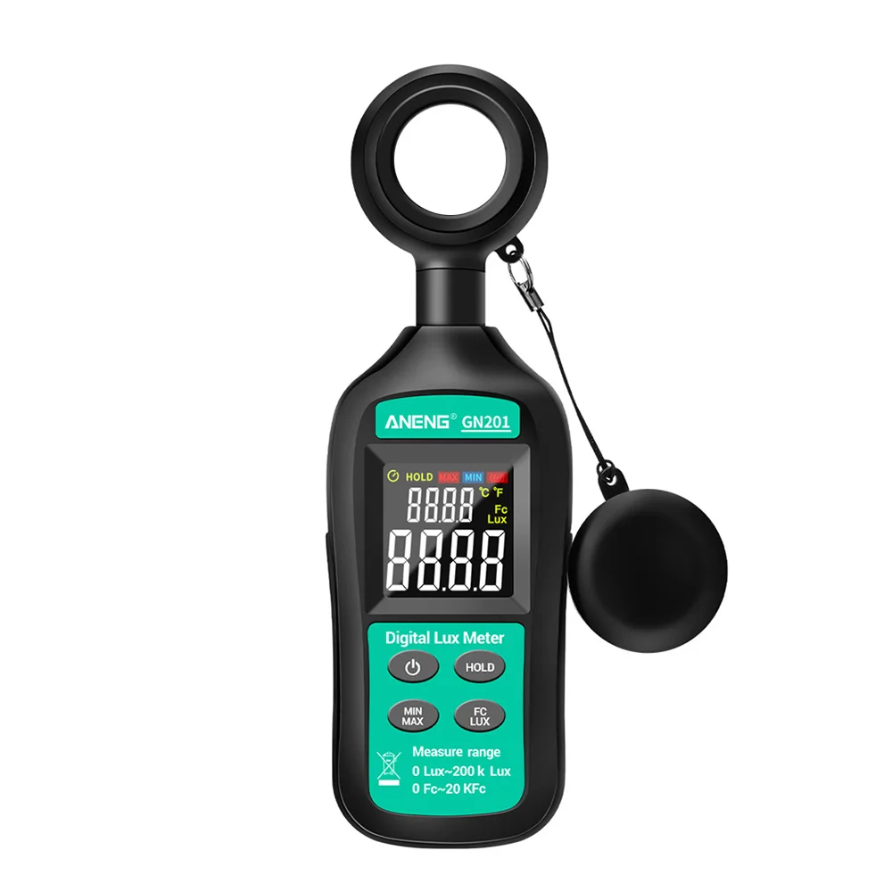 ANENG GN-102 Light Meter Photography Digital Luxmeter Integrated Illuminometer Lux/Fc Photometer Industrial Enviromental Testers 
ANENG GN-102 Light Meter Photography Digital Luxmeter Integrated Illuminometer Lux/Fc Photometer Industrial Enviromental Testers