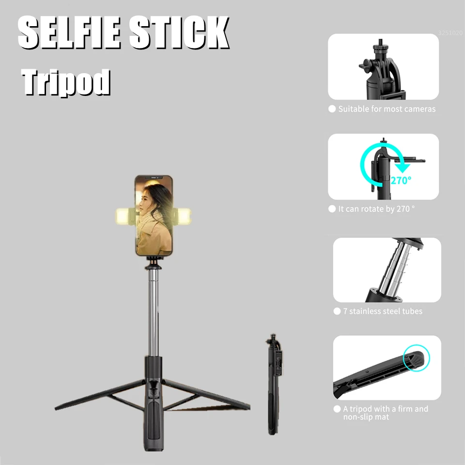 FGCLSY New Enhanced Wireless Bluetooth Selfie Stick 360 Degree Rotation Remote Shutter Take Photo Live Stream Photography Tripod
FGCLSY New Enhanced Wireless Bluetooth Selfie Stick 360 Degree Rotation Remote Shutter Take Photo Live Stream Photography Tripod