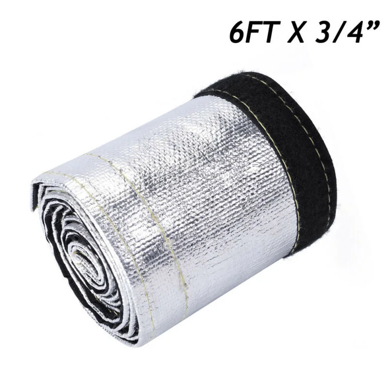 Metallic Heat Shield Sleeve Insulated Wire Hose Cover Wrap Loom Tube 3/4"X 6 Ft Metallic Heat Shield Sleeve
Metallic Heat Shield Sleeve Insulated Wire Hose Cover Wrap Loom Tube 3/4"X 6 Ft Metallic Heat Shield Sleeve