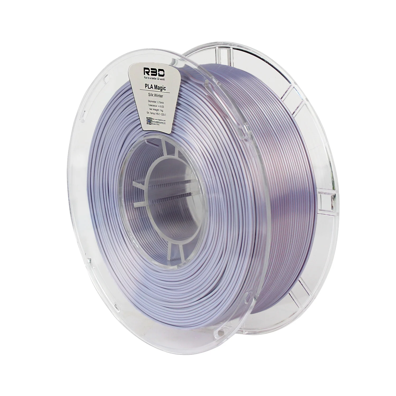 R3D PLA Winter Dual color 1.75mm 1kg ±0.02mm A roll of filament comes in two color Spool 3D Printing Material
R3D PLA Winter Dual color 1.75mm 1kg ±0.02mm A roll of filament comes in two color Spool 3D Printing Material