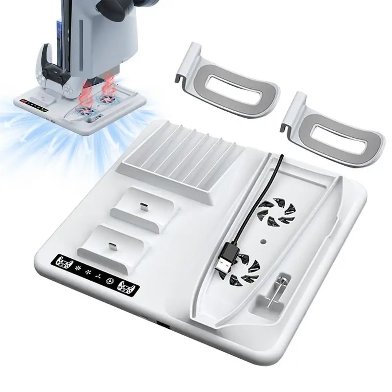 Game Console Cooler Cooling Vertical Stand Multi-Purpose LED Display Game Accessories USB Charger Port 2 High-Speed Cooling Fan
Game Console Cooler Cooling Vertical Stand Multi-Purpose LED Display Game Accessories USB Charger Port 2 High-Speed Cooling Fan