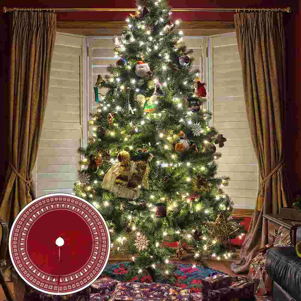 Knitted Christmas Tree Skirt Ornaments Decoration Vintage Apron Decorations Indoor Xmas Scene Bottom Cover
Knitted Christmas Tree Skirt Ornaments Decoration Vintage Apron Decorations Indoor Xmas Scene Bottom Cover