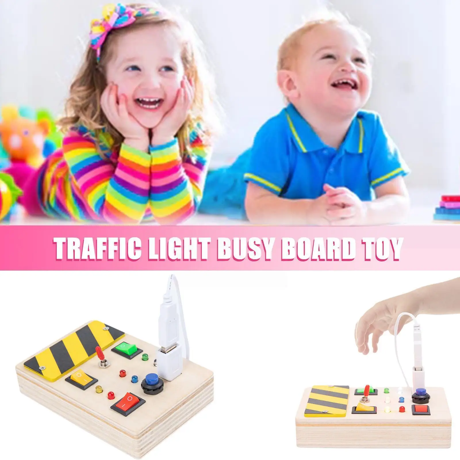 Montessori Switch Electronic Busy Board Sensory Toy Activity Board Educational For Kids Children Electronic Learning Board F3y5
Montessori Switch Electronic Busy Board Sensory Toy Activity Board Educational For Kids Children Electronic Learning Board F3y5
