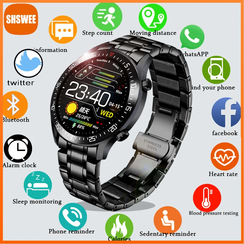 Smart Watch Men Bluetooth Call Sports Fitness Heart Rate Tracker 2022 Fashion Women Smartwatch Man for Xiaomi Huawei Android IOS
Smart Watch Men Bluetooth Call Sports Fitness Heart Rate Tracker 2022 Fashion Women Smartwatch Man for Xiaomi Huawei Android IOS