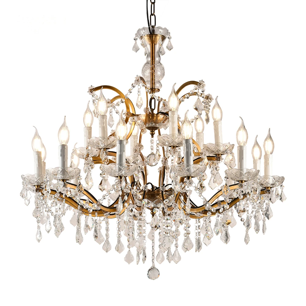 19th C. Rococo Iron & Clear Crystal Round Chandeliers Modern Retro LED Candle Brass Lamps Living Room Bedroom Indoor Lighting
19th C. Rococo Iron & Clear Crystal Round Chandeliers Modern Retro LED Candle Brass Lamps Living Room Bedroom Indoor Lighting