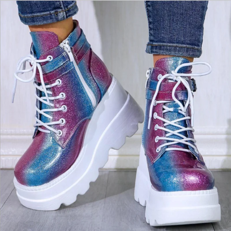 Big Size 35-43 Brand New Women's Wedges High Heels Boots 2021 Fashion Zip High Platform Ankle Boots Women Party Goth Shoes Woman
Big Size 35-43 Brand New Women's Wedges High Heels Boots 2021 Fashion Zip High Platform Ankle Boots Women Party Goth Shoes Woman