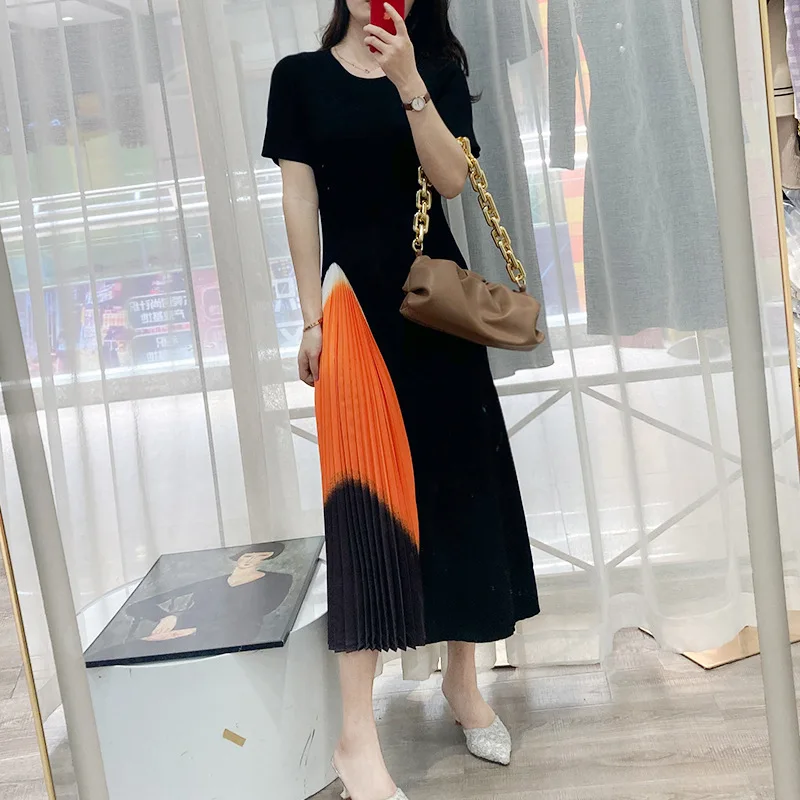 Contrast Color Women Black Long Dress Summer Spring Short Sleeves Lady Office Work Formal Patchwork Dresses Clothes
Contrast Color Women Black Long Dress Summer Spring Short Sleeves Lady Office Work Formal Patchwork Dresses Clothes