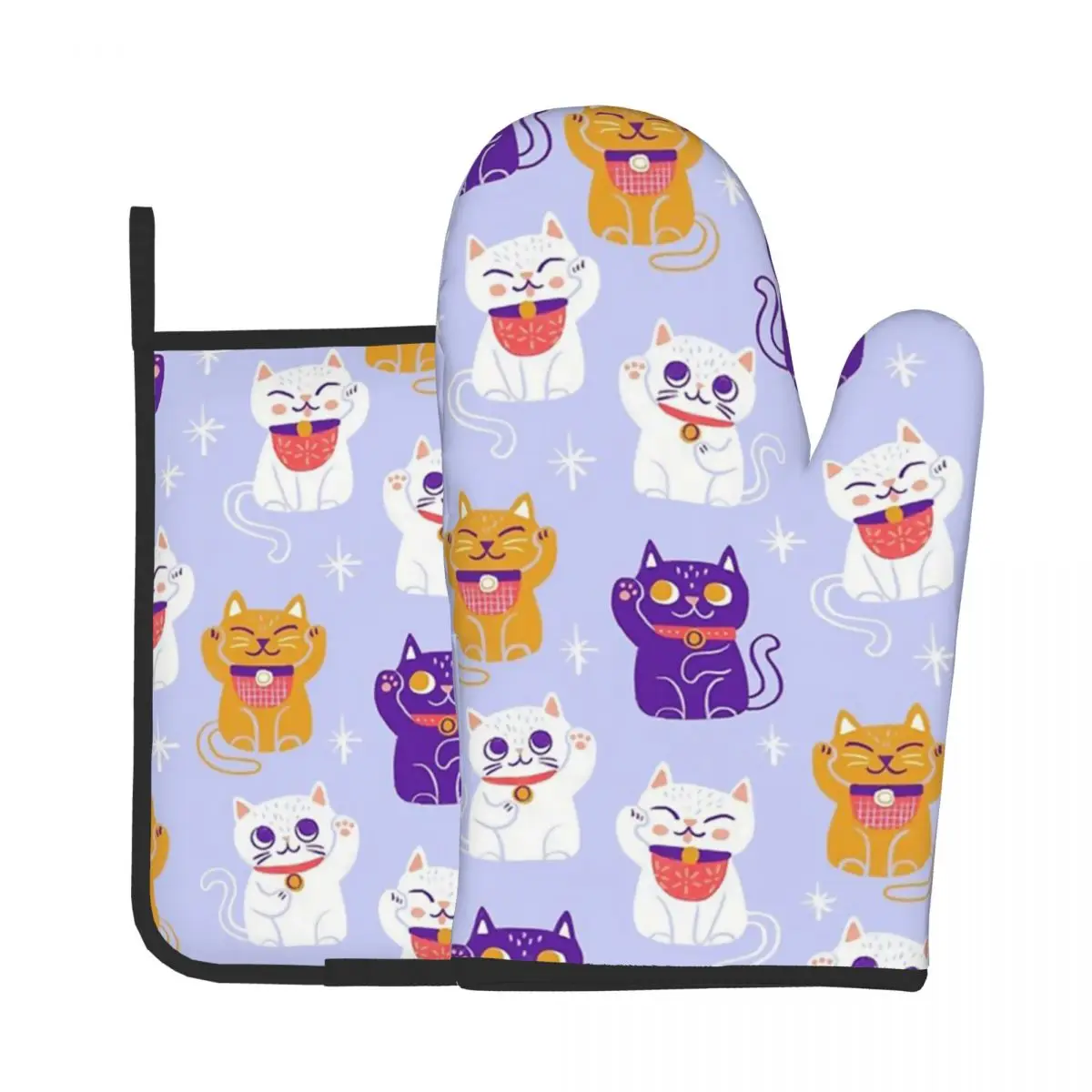 Прихватка для кухни и печи Lucky Kitty Cat, перчатки для приготовления пищи
Прихватка для кухни и печи Lucky Kitty Cat, перчатки для приготовления пищи
