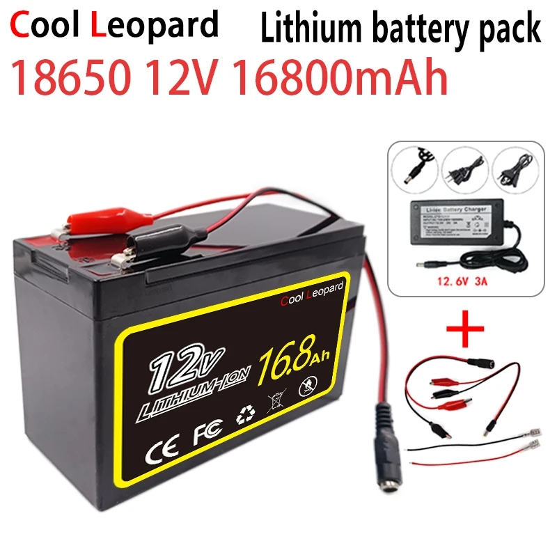 New Style 12V 16800mAh 18650 Lithium Battery Pack Is Suitable For Xenon Lamp LED Lamp Electric Vehicle Battery +12.6V3A Charger.
New Style 12V 16800mAh 18650 Lithium Battery Pack Is Suitable For Xenon Lamp LED Lamp Electric Vehicle Battery +12.6V3A Charger.