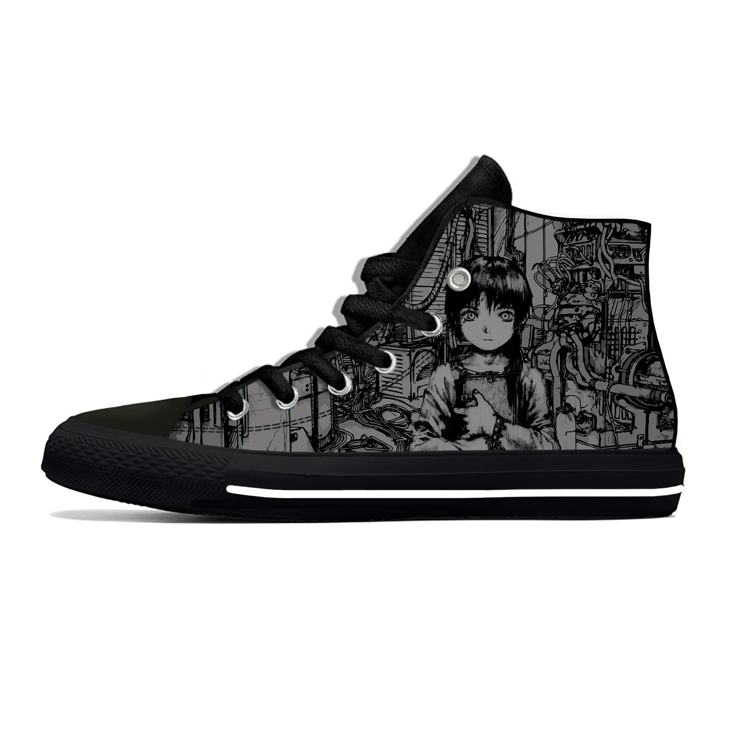 Anime Serial Experiments Lain Lightweight Cloth 3D Print Funny Fashion High Top Canvas Shoe Men Women Casual Breathable Sneakers
Anime Serial Experiments Lain Lightweight Cloth 3D Print Funny Fashion High Top Canvas Shoe Men Women Casual Breathable Sneakers