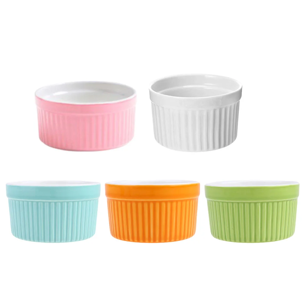 5Pcs Ramekin Bowls Dipping Round Bakeware Ceramic Ceramic Bakeware Ceramic Dishes for Home Kitchen Storage
5Pcs Ramekin Bowls Dipping Round Bakeware Ceramic Ceramic Bakeware Ceramic Dishes for Home Kitchen Storage