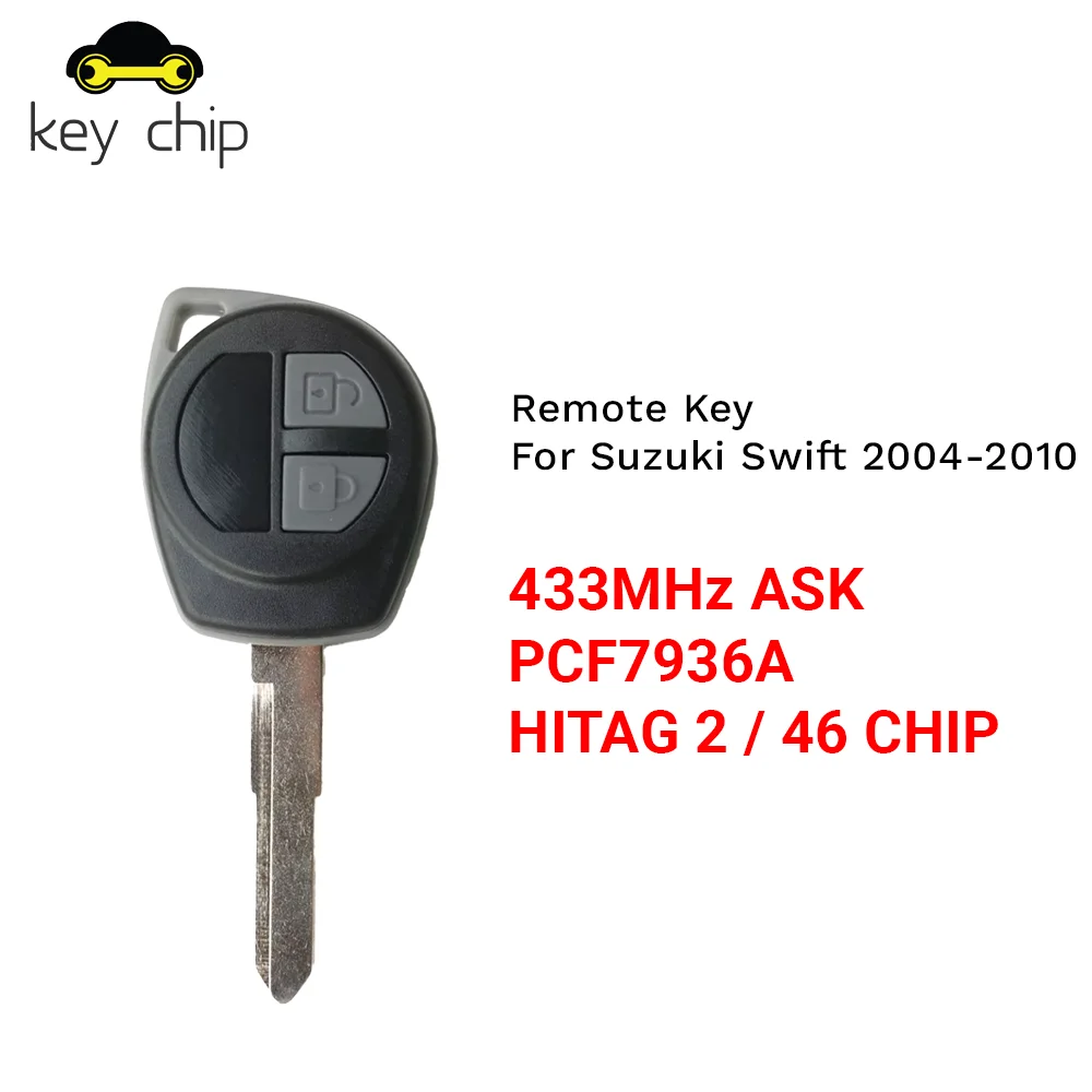 Для SUZUKI SWIFT SX4 Alto JIMNY VITARA IGNIS Splash 2005 2006 2007 2008 2009 2010 с чипом ID46 2 кнопки 433 МГц Автомобильный дистанционный ключ
Для SUZUKI SWIFT SX4 Alto JIMNY VITARA IGNIS Splash 2005 2006 2007 2008 2009 2010 с чипом ID46 2 кнопки 433 МГц Автомобильный дистанционный ключ