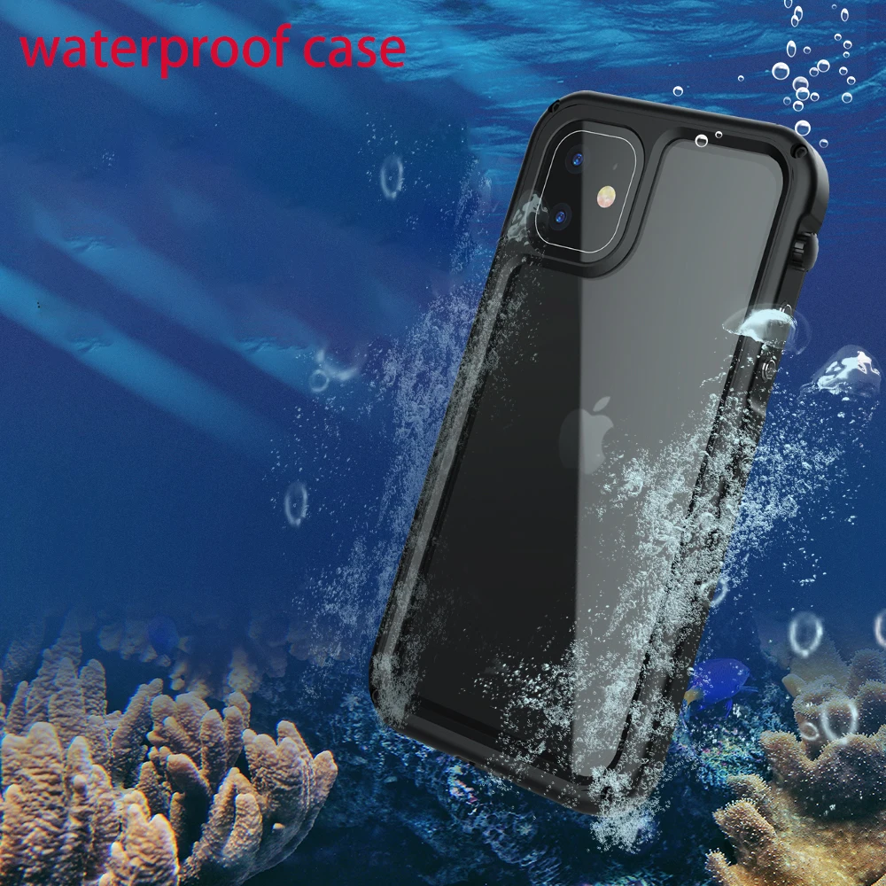 Водонепроницаемый армированный чехол для iPhone 11 XR XS MAX, пылезащитный чехол для дайвинга для iPhone 11Pro Max, чехол для телефона, металлические Чехлы...
Водонепроницаемый армированный чехол для iPhone 11 XR XS MAX, пылезащитный чехол для дайвинга для iPhone 11Pro Max, чехол для телефона, металлические Чехлы...