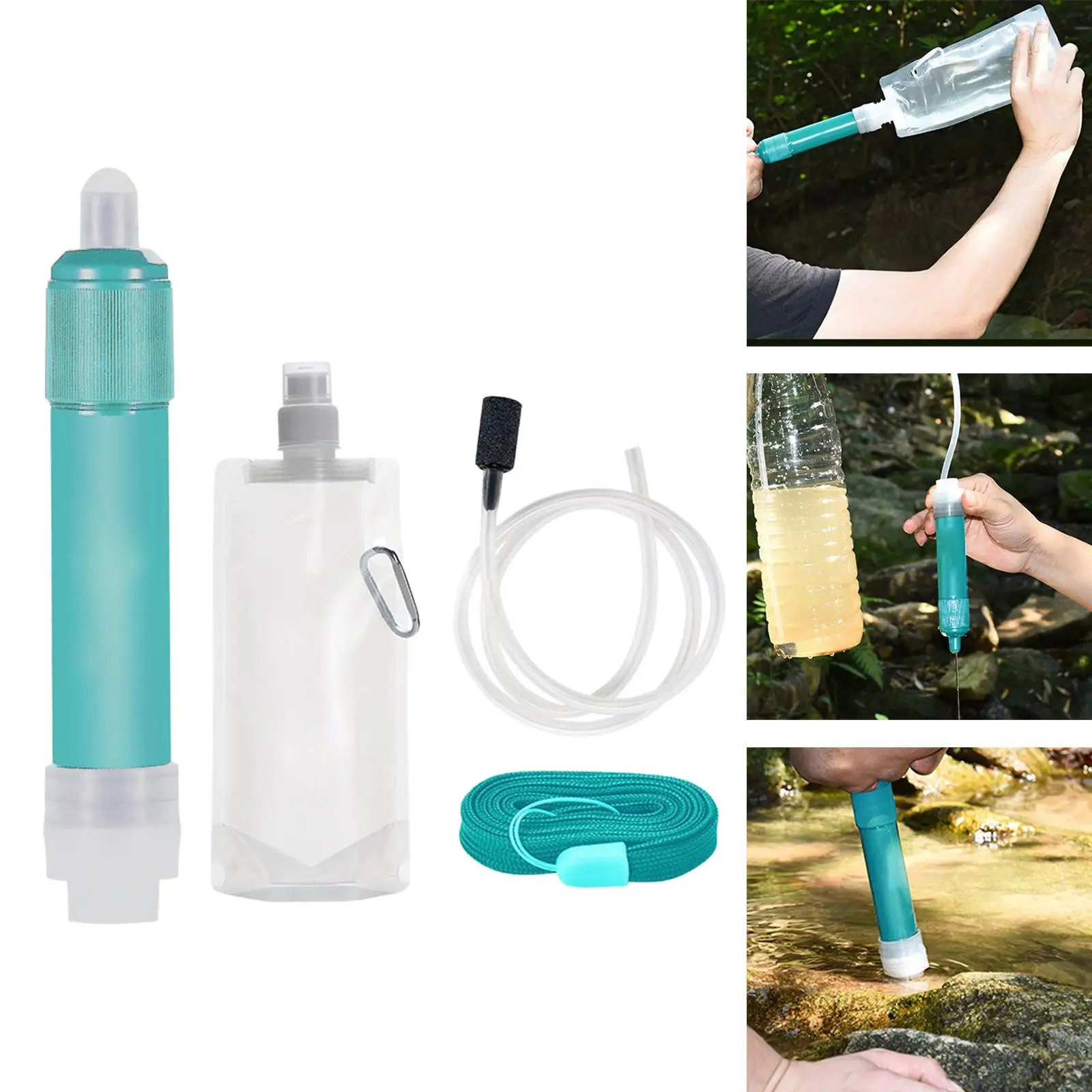 Portable Survival Straw Water Filter 4000L Filtration Gear Water for Hunting Hiking Team Family Outing Travel
Portable Survival Straw Water Filter 4000L Filtration Gear Water for Hunting Hiking Team Family Outing Travel