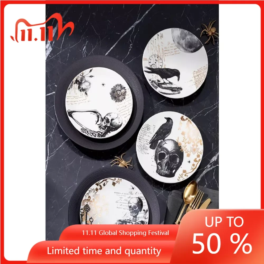 and Ceramic Dinnerware Set Set of 4 Ceramic Dishes to Eat 3.85 Vintage Halloween Dessert Plates White Gold Bowls Bowl Tableware
and Ceramic Dinnerware Set Set of 4 Ceramic Dishes to Eat 3.85 Vintage Halloween Dessert Plates White Gold Bowls Bowl Tableware