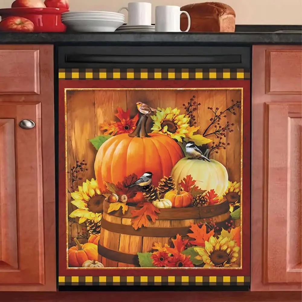 Fall Pumpkin Dishwasher Magnet Fall Fridge Sticker,Autumn Harvest Refrigerator Magnetic Decal,Bird Sunflower Dishwasher Cover Ki
Fall Pumpkin Dishwasher Magnet Fall Fridge Sticker,Autumn Harvest Refrigerator Magnetic Decal,Bird Sunflower Dishwasher Cover Ki