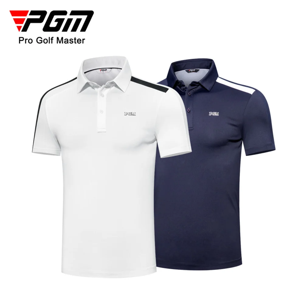 

PGM 2023 New Golf Men's Short Sleeve T-shirt Summer Breathable Soft Elastic Sports Top Golf Shirts for Men Leisure Wear YF577