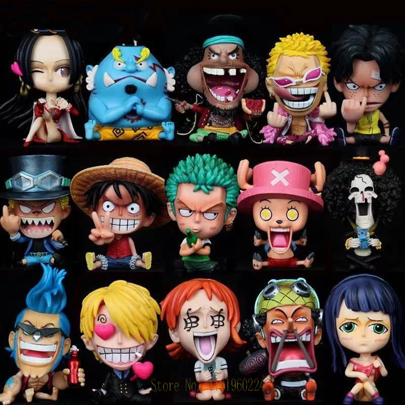 NEW 17 Styles Anime One Piece GK Luffy Snake Man Zoro Nami Sanji Chopper Franky Brook PVC Action Model Figures Collection Toys
NEW 17 Styles Anime One Piece GK Luffy Snake Man Zoro Nami Sanji Chopper Franky Brook PVC Action Model Figures Collection Toys