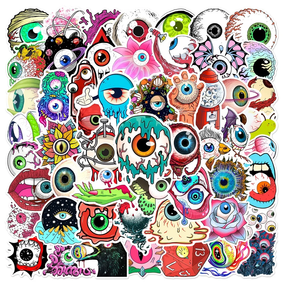 10/30/60 PCS Horror Eye Gothic Cartoon Graffiti Stickers Decals Decoration For Notebook Phone Guitar Fridge Cool DIY Sticker Toy
10/30/60 PCS Horror Eye Gothic Cartoon Graffiti Stickers Decals Decoration For Notebook Phone Guitar Fridge Cool DIY Sticker Toy