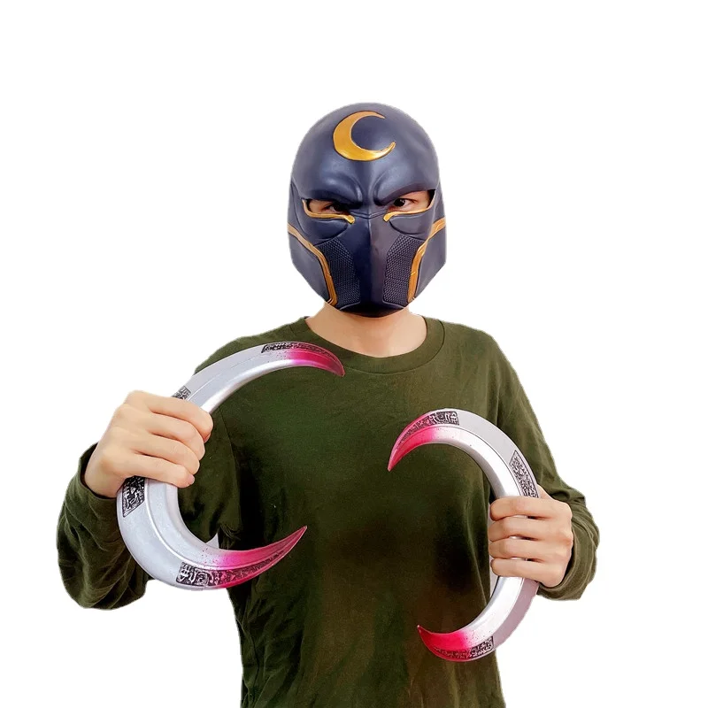 2022 Косплей Марвел Новинка герой Луна Рыцарь Марк Спектер маска фигурка шлем оружие Луна нож костюм реквизит для вечерние из искусственной к...
2022 Косплей Марвел Новинка герой Луна Рыцарь Марк Спектер маска фигурка шлем оружие Луна нож костюм реквизит для вечерние из искусственной к...