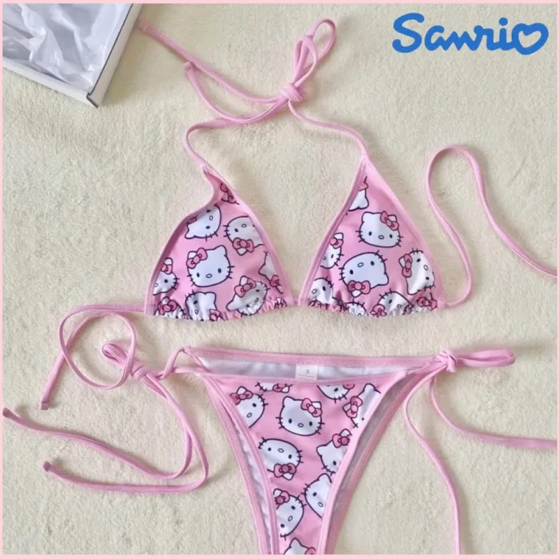 Sanrio Hello Kitty Pink Bikini Cartoon Kawaii Girl Summer Beach Vacation Swimsuit Underwear Pant Cosplay Clothes Student Gift
Sanrio Hello Kitty Pink Bikini Cartoon Kawaii Girl Summer Beach Vacation Swimsuit Underwear Pant Cosplay Clothes Student Gift
