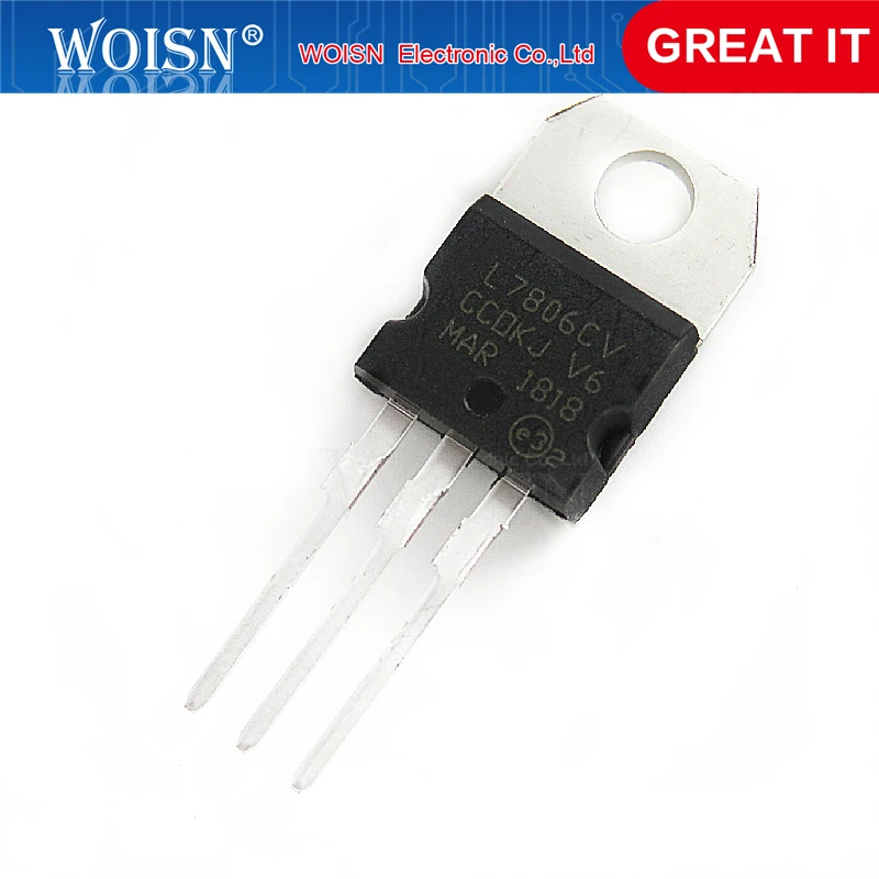 10 шт./лот L7806CV L7806 KA7806 MC7806 регулятор напряжения 6 в 1 2-220 А до-новая Оригинальная