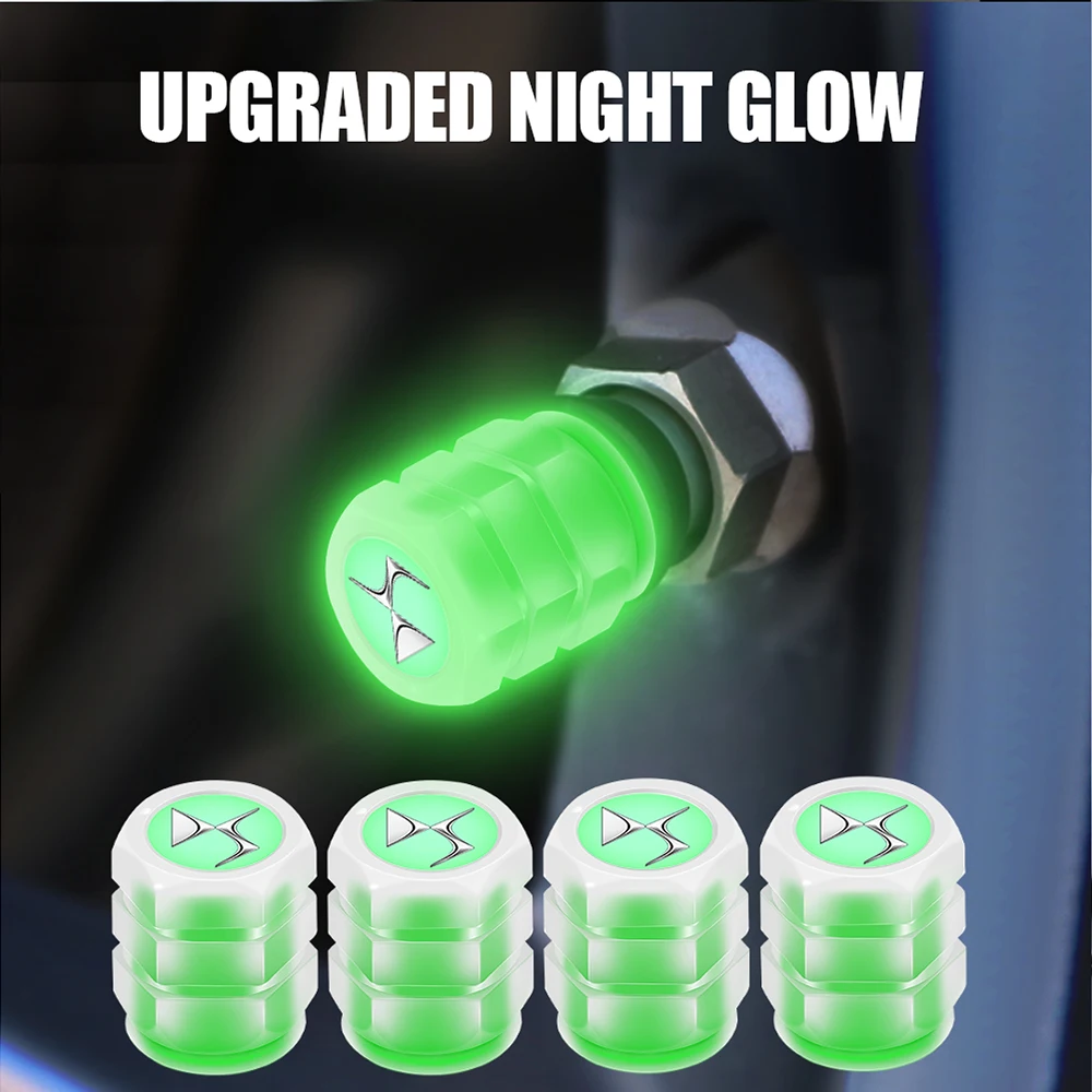 4pcs Car Styling 3D Fluorescent Green Glowing Luminous Valve Stem Caps For Citroen DS WILD RUBIS SPIRIT DS3 DS4S DS6 DS7 DS5
4pcs Car Styling 3D Fluorescent Green Glowing Luminous Valve Stem Caps For Citroen DS WILD RUBIS SPIRIT DS3 DS4S DS6 DS7 DS5