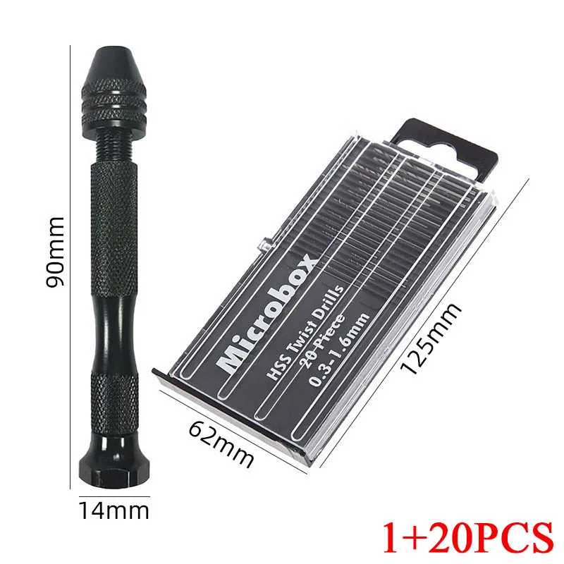 Mini Twist Drill Bits Hand Drill Set High-speed Hole Opening Steel Wood Drilling Kit DIY Craft Manual Pin vise Rotary Hand Tools
Mini Twist Drill Bits Hand Drill Set High-speed Hole Opening Steel Wood Drilling Kit DIY Craft Manual Pin vise Rotary Hand Tools