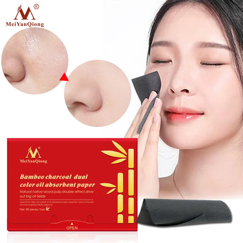 MeiYanQiong 90pcs Bamboo Charcoal Oil Absorbent Paper Face Cleanser Face Acne Removal Beauty Grease Absorbent Sheet
MeiYanQiong 90pcs Bamboo Charcoal Oil Absorbent Paper Face Cleanser Face Acne Removal Beauty Grease Absorbent Sheet