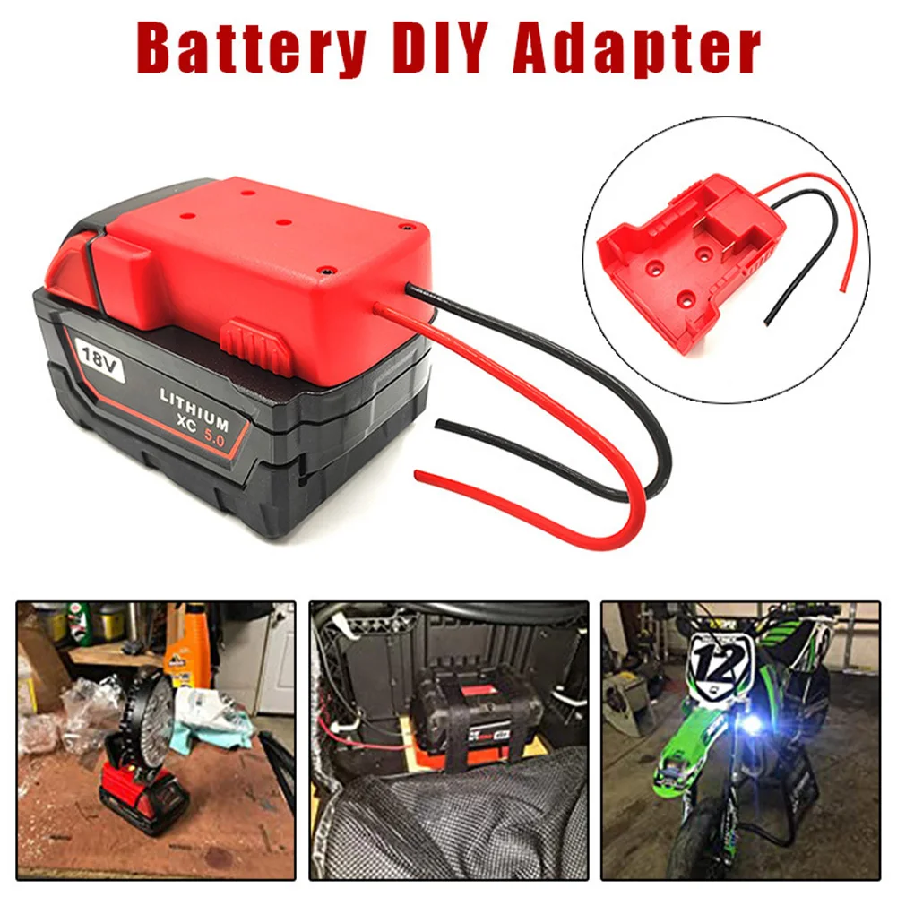 Power Wheel Adapter Secure Battery Adapter for Milwaukee 18V Lithium Battery Good Power Convertor for DIY Skateboard/Toy Car
Power Wheel Adapter Secure Battery Adapter for Milwaukee 18V Lithium Battery Good Power Convertor for DIY Skateboard/Toy Car