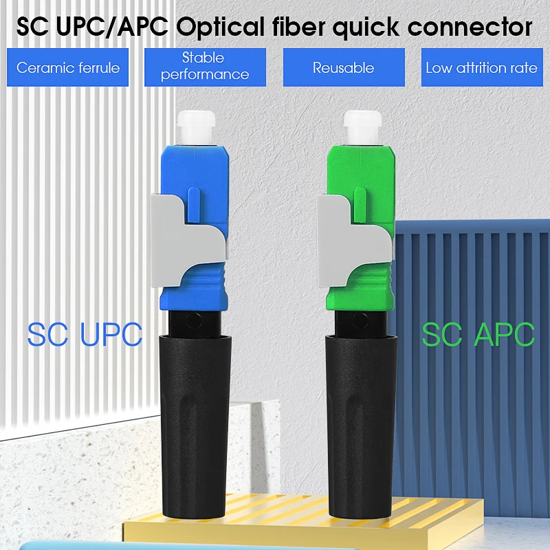 FTTH pre-bur fiber optic quick connector SC APC FTTH Fiber Optic Fast Connector SC Connector
FTTH pre-bur fiber optic quick connector SC APC FTTH Fiber Optic Fast Connector SC Connector
