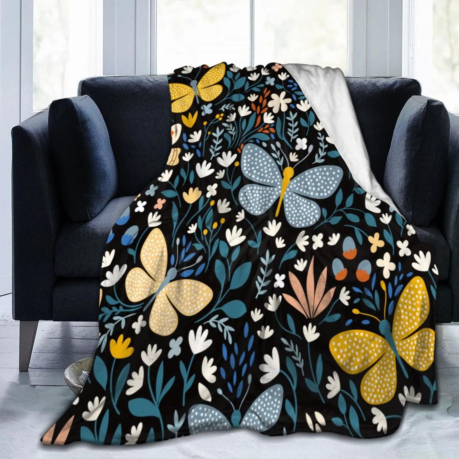 Женское Флисовое одеяло в виде бабочки-одеяло для взрослых 
Женское Флисовое одеяло в виде бабочки-одеяло для взрослых