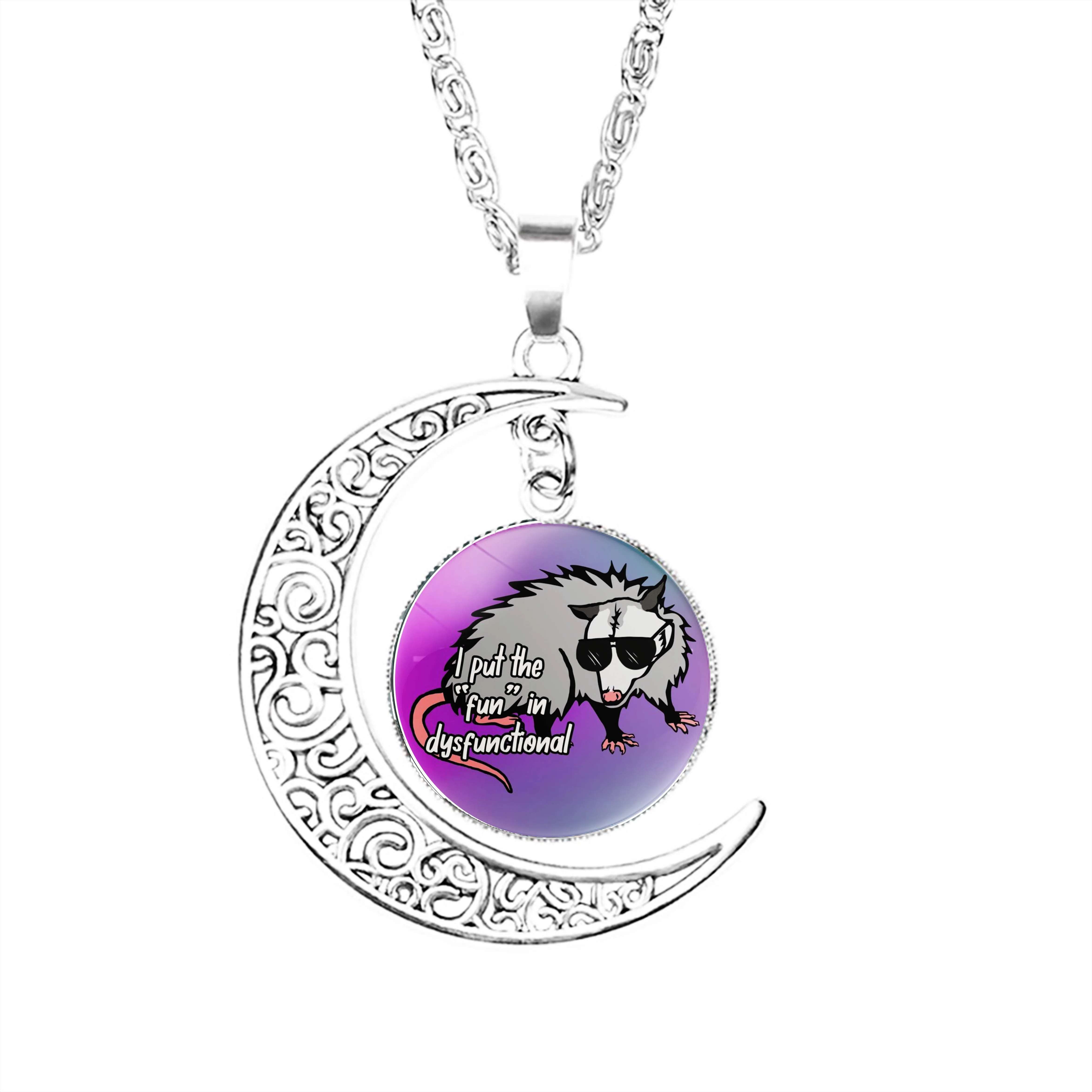 Dysfunctional Moon Necklace Charm Stainless Steel Accessories Party Gifts Fashion Chain Lady Glass Pendant Women Crescent Boy
Dysfunctional Moon Necklace Charm Stainless Steel Accessories Party Gifts Fashion Chain Lady Glass Pendant Women Crescent Boy