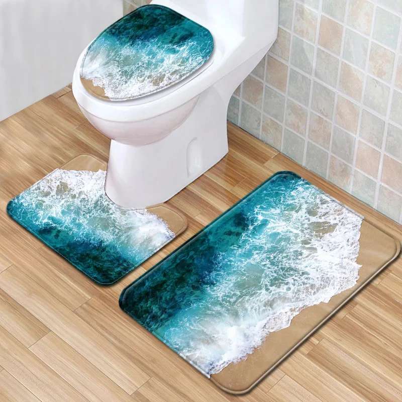 3pcs Bath Mat Set Ocean Scenery Flannel Bathroom Carpet Toilet Floor Mat Bathroom Shower Room Absorbent Foot Mat Toilet Mats
3pcs Bath Mat Set Ocean Scenery Flannel Bathroom Carpet Toilet Floor Mat Bathroom Shower Room Absorbent Foot Mat Toilet Mats