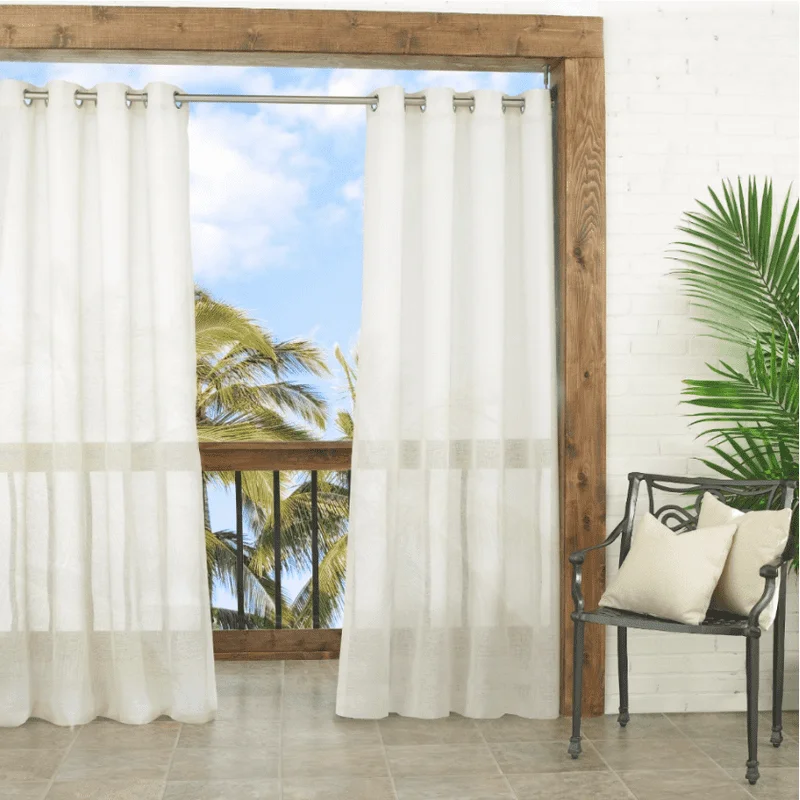 Sun n Shade Resort Sheer Light Filtering Grommet Top Single Curtain Panel, Off-White, 52 x 95 Pink curtains for bedroom Cortinas 
Sun n Shade Resort Sheer Light Filtering Grommet Top Single Curtain Panel, Off-White, 52 x 95 Pink curtains for bedroom Cortinas